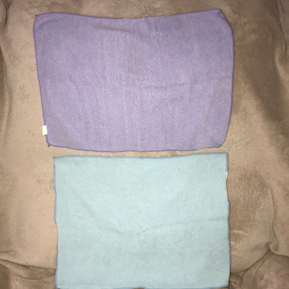 Bundle of two microfiber towels blue / purple 💕